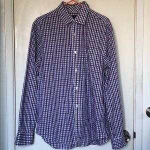 GAP plaid non-iron long sleeves with buttons
